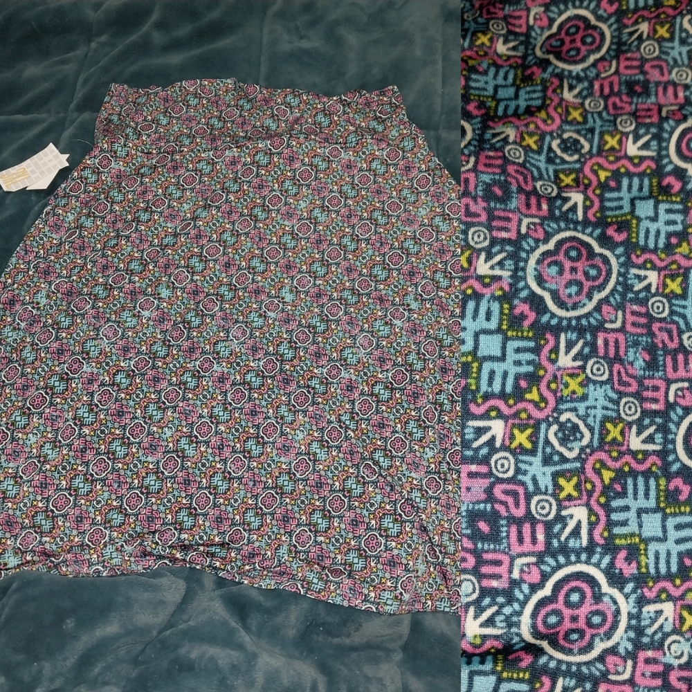 Azure NWT LuLaRoe 3XL COMFY SKIRT!